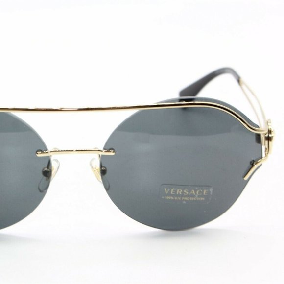 NEW VERSACE GOLD SUNGLASSES 61MM